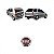 Emblema palio e siena fiat de 2001 a 2006 traseiro vermelho - Imagem 1
