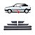 Friso gol volkswagen de 1991 a 1996 lateral cinza largo conjunto de 6 peças - Imagem 1