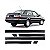 Friso santana volkswagen de 1991 a 1998 lateral preto e cromado bicolor versão gls 2 portas conjunto de 6 peças - Imagem 1