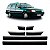 Friso ipanema chevrolet de 1989 a 1998 lateral preto versão sl 4 portas conjunto de 6 peças - Imagem 1