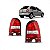Lanterna gol volkswagen de 1999 a 2005 traseira lado esquerdo cristal de ré com carcaça preta geração três ponteira para choque - Imagem 1