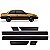 Aplique de friso lateral monza chevrolet duas portas conjunto de seis peças - Imagem 1