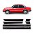 Aplique de friso lateral monza chevrolet quatro portas conjunto de seis peças - Imagem 1