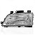 Farol 405 peugeot de 1994 a 1997 lado esquerdo foco simples - Imagem 2
