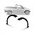 Moldura do vão de roda do paralama strada e palio weekend fiat de 1997 a 2000 dianteira lado direito adventure - Imagem 1