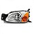 Farol fiesta ford de 2000 a 2002 e courier ford de 2000 a 2013 lado esquerdo com pisca âmbar - Imagem 2