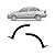 Moldura do paralama no vão da roda corsa chevrolet de 2003 a 2012 traseira lado direito preta sedã - Imagem 1