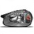 Farol corsa chevrolet de 2000 a 2009 lado esquerdo carcaça preta e máscara cinza - Imagem 2