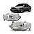 Farol escort ford de 1997 a 2002 lado esquerdo cinza - Imagem 1