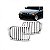Grade do radiador série 3 bmw de 1999 a 2001 lado esquerdo toda cromada sedan - Imagem 1