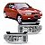 Farol gol volkswagen de 1995 a 1999 lado esquerdo auxiliar lente de policarbonato lisa - Imagem 1