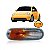 Lanterna new beetle volkswagen de 1998 a 2005 dianteira lado esquerdo cristal e âmbar - Imagem 1