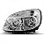 Farol doblo fiat de 2009 a 2021 lado esquerdo cromado manual e elétrico - Imagem 2