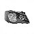 Farol golf volkswagen de 2008 a 2013 lado direito fumê escuro com anel preto - Imagem 2