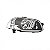 Farol palio fiat de 2008 a 2016 e strada fiat de 2014 a 2020 lado esquerdo preto manual cromado reto - Imagem 2