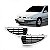 Grade do radiador megane renault de 2000 a 2006 lado esquerdo com aro cromado - Imagem 1