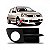 Grade para choque clio renault de 2006 a 2011 dianteira lado direito com furo - Imagem 1