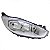Farol fiesta ford de 2013 a 2017 lado esquerdo cromado - Imagem 2