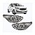 Farol ka ford de 2019 a 2022 lado direito cromado manual H4 - Imagem 1