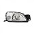 Farol fiesta ford de 2000 a 2002 e courier ford de 2000 a 2013 lado esquerdo com pisca cristal - Imagem 2