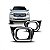 Grade lateral de para choque ranger ford de 2020 a 2023 dianteira lado direito com aro cromado - Imagem 1