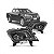 Farol frontier nissan de 2017 a 2021 lado esquerdo preto manual com projetor e LED - Imagem 1