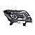 Farol frontier nissan de 2017 a 2021 lado esquerdo preto manual com projetor e LED - Imagem 2