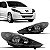 Farol 207 peugeot de 2009 a 2015 lado direito preto - Imagem 1