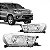 Farol hilux toyota de 2016 a 2020 lado direito cromado e preto para picape manual e elétrico sem LED - Imagem 1
