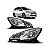 Farol c3 citroën de 2013 a 2020 e ds3 citroën de 2012 a 2015 lado direito cromado manual - Imagem 1