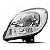 Farol kangoo renault de 2008 a 2018 lado esquerdo manual e elétrico sem motor - Imagem 2