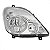 Farol sprinter mercedes benz de 2012 a 2016 lado esquerdo elétrico com auxiliar sem motor - Imagem 2