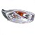 Farol fiesta ford de 2010 a 2014 lado esquerdo cromado rocam - Imagem 2