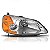 Farol civic honda de 2001 a 2003 lado direito elétrico com pisca âmbar - Imagem 2