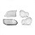 Lente do farol gol volkswagen de 1999 a 2005 lado direito geração três ponteira para choque - Imagem 2