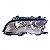 Farol série 3 bmw de 1999 a 2001 lado direito cromado com motor - Imagem 2
