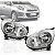 Farol march nissan de 2011 a 2013 lado esquerdo cromado manual - Imagem 1