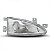 Farol accent hyundai de 1994 a 1997 lado direito bicolor duas portas - Imagem 2