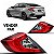 Lanterna civic honda de 2017 a 2021 lado direito traseira de canto com LED com luz de neblina - Imagem 1