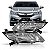 Farol city honda de 2014 a 2017 lado esquerdo cromado manual - Imagem 1