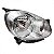 Farol march nissan de 2011 a 2013 lado esquerdo cromado manual - Imagem 2