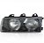 Farol série 3 bmw de 1991 a 1998 lado esquerdo lente lisa sem auxiliar - Imagem 2