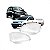 Lente de farol corsa chevrolet de 2003 a 2007 lado direito raiada - Imagem 1