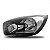 Farol picanto kia de 2012 a 2017 lado esquerdo manual - Imagem 2