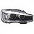 Farol 118i bmw de 2006 a 2011 lado esquerdo com máscara prata - Imagem 2