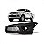 Para choque triton mitsubishi de 2011 a 2012 dianteiro cinza com furo com moldura com grade sem pisca texturizado - Imagem 1