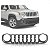 Grade do radiador renegade jeep de 2015 a 2018 cromada - Imagem 1