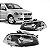 Farol palio fiat de 2008 a 2016 e strada fiat de 2014 a 2020 lado direito preto e cromado manual reto - Imagem 1