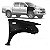 Para lama hilux caminhonete e hilux sw4 toyota de 2012 a 2015 lado esquerdo com furo para moldura inferior do para choque e com furo para pisca - Imagem 1