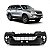 Para choque hilux sw4 toyota de 2016 a 2020 dianteiro preto liso com grade central - Imagem 1